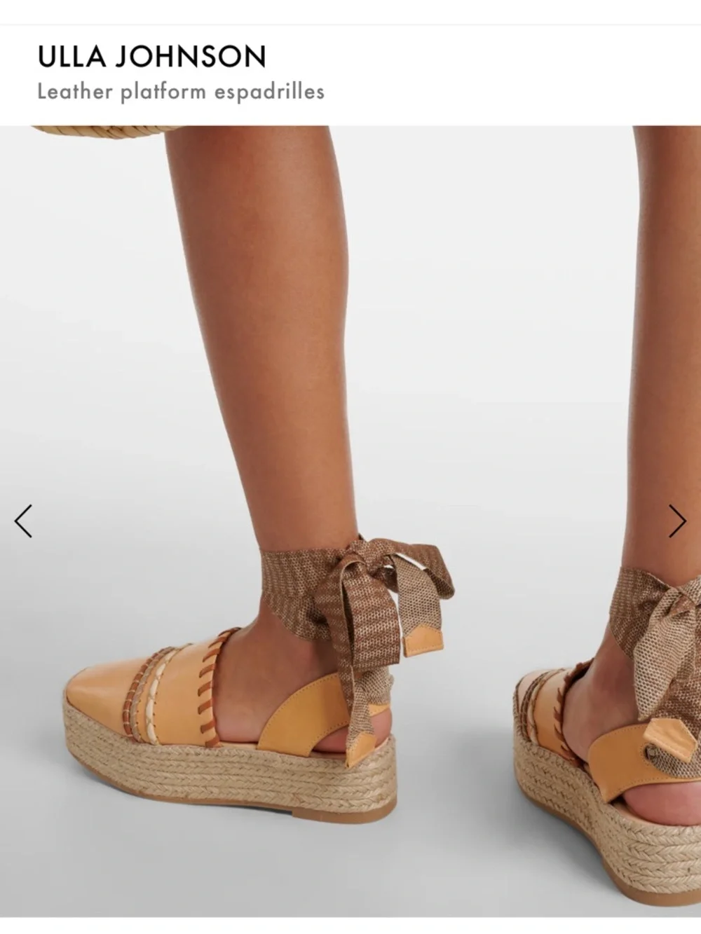 Ulla Johnson Leather platform espadrilles NWT SIZE 38